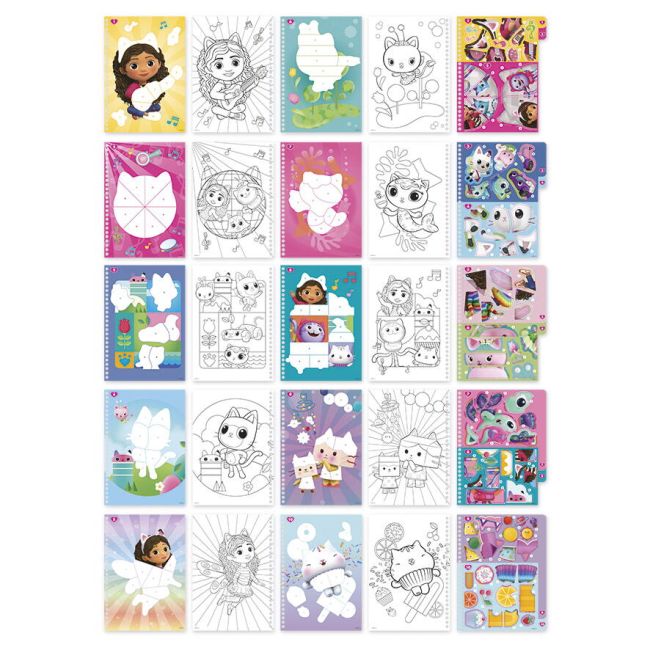 Carticica cu activitati si abtibilduri - gabby's dollhouse