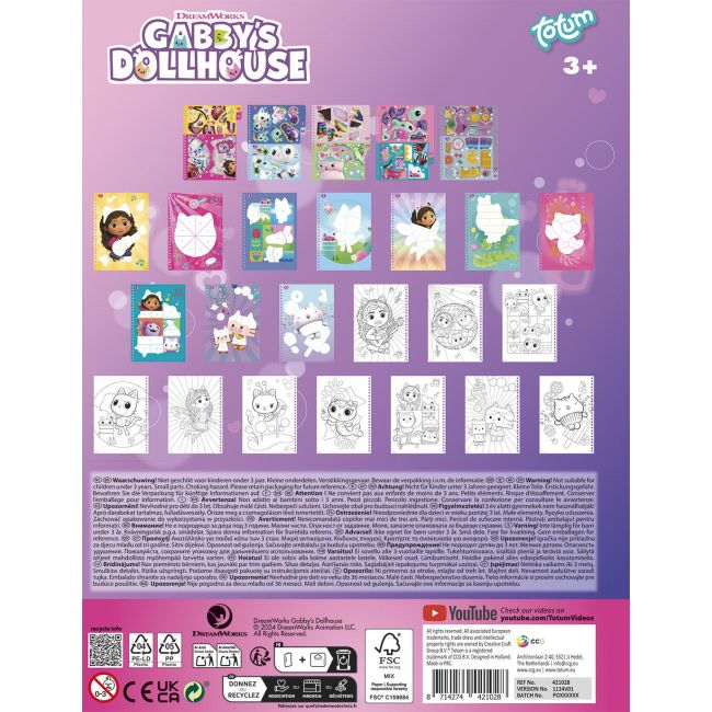 Carticica cu activitati si abtibilduri - gabby's dollhouse