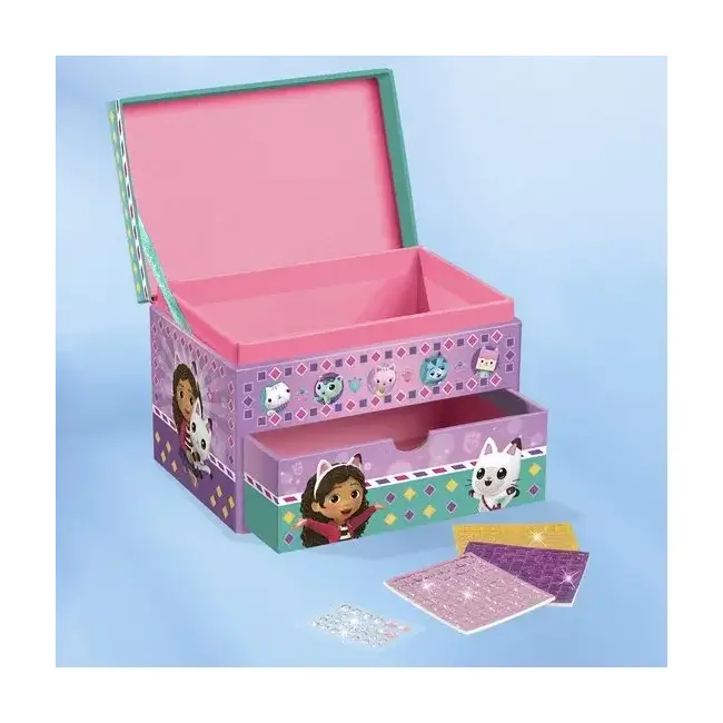 Decoreaza cutia cu bijuterii - gabby's dollhouse