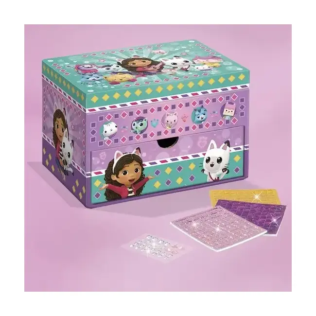 Decoreaza cutia cu bijuterii - gabby's dollhouse
