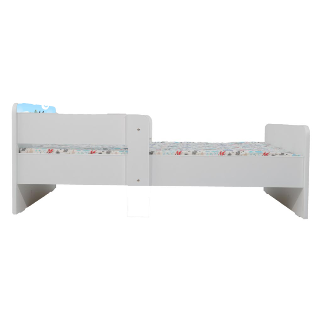 Pat Bluey, Cu Dubla Protectie, cu Saltea SafeNest 180x80x8 Cm, 2-16 Ani Ptv7994