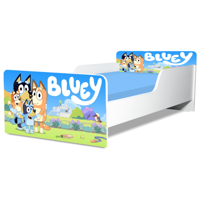Pat Bluey 2 Gama Creativ, cu Saltea SafeNest 140x70 Cm, 2-8 Ani  Ptv8215