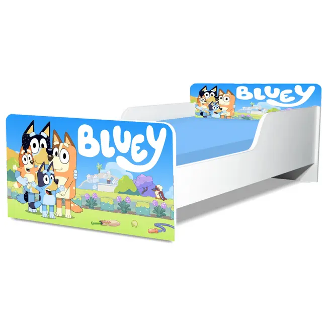 Pat Bluey 2 Gama Creativ, cu Saltea SafeNest 160x80 Cm, 2-12 Ani  Ptv8218