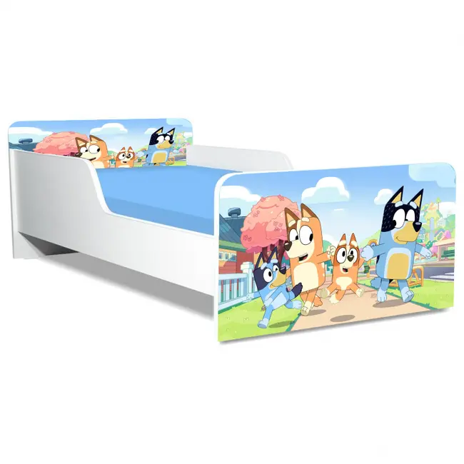 Pat Bluey 3 Gama Creativ, cu Saltea SafeNest 140x70 Cm, 2-8 Ani  Ptv8230