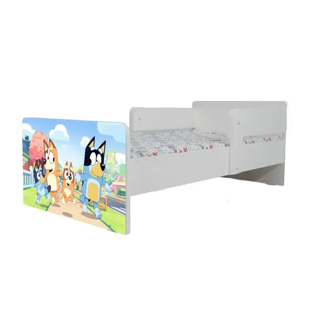 Pat Bluey 3, Cu Dubla Protectie, cu Saltea SafeNest 140x70 Cm, 2-8 Ani  Ptv8024