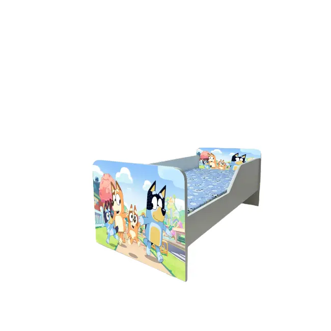 Pat Bluey 3 Gama Sleepy, cu Saltea SafeNest 160x80 Cm, 2-12 Ani  Ptv7776