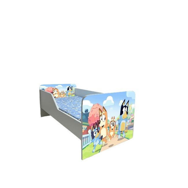 Pat Bluey 3 Gama Sleepy, cu Saltea SafeNest 180x80x8 Cm, 2-16 Ani Ptv7781
