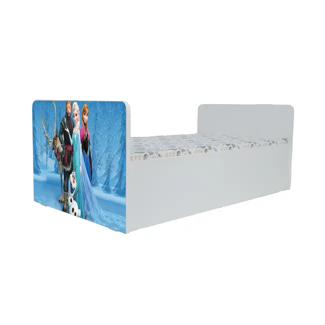 Pat fetite Frozen Gama Nani, cu Saltea SafeNest 180x80x8 Cm, 2-16 Ani Ptv8358