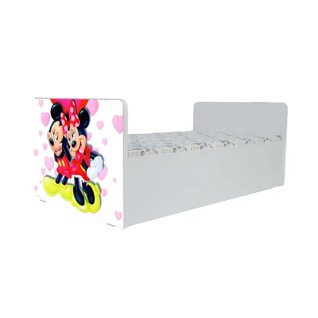 Pat Mickey Si Minnie Gama Nani, cu Saltea SafeNest 130x60 Cm, 2-6 Ani  Ptv8359
