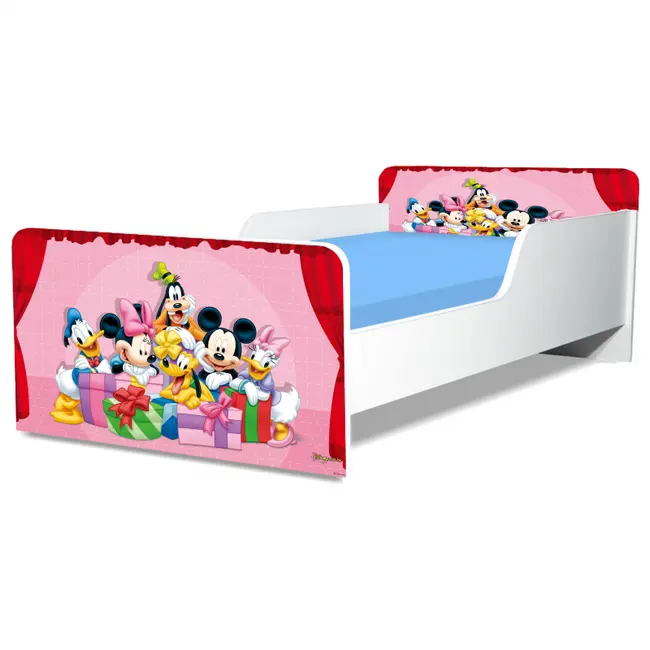 Pat Mickey Si Prietenii 3 Gama Creativ, cu Saltea SafeNest 160x80 Cm, 2-12 Ani  Ptv8175