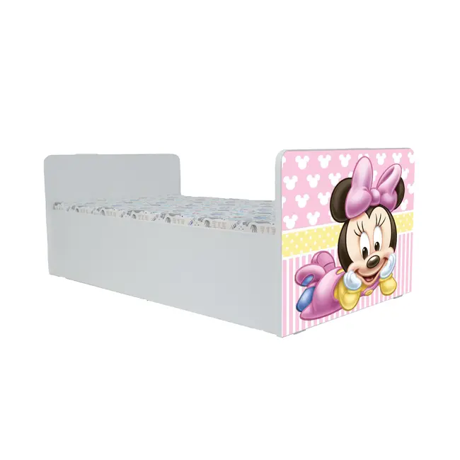 Pat fetite Minnie 2 Gama Nani, cu Saltea SafeNest 180x80x8 Cm, 2-16 Ani Ptv8377
