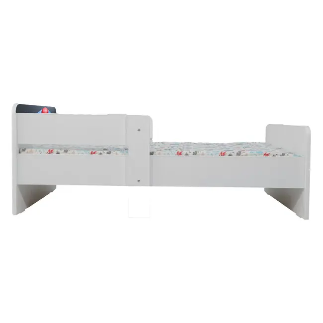 Pat baieti Spiderman 6, Cu Dubla Protectie, cu Saltea SafeNest 140x70 Cm, 2-8 Ani  Ptv7934