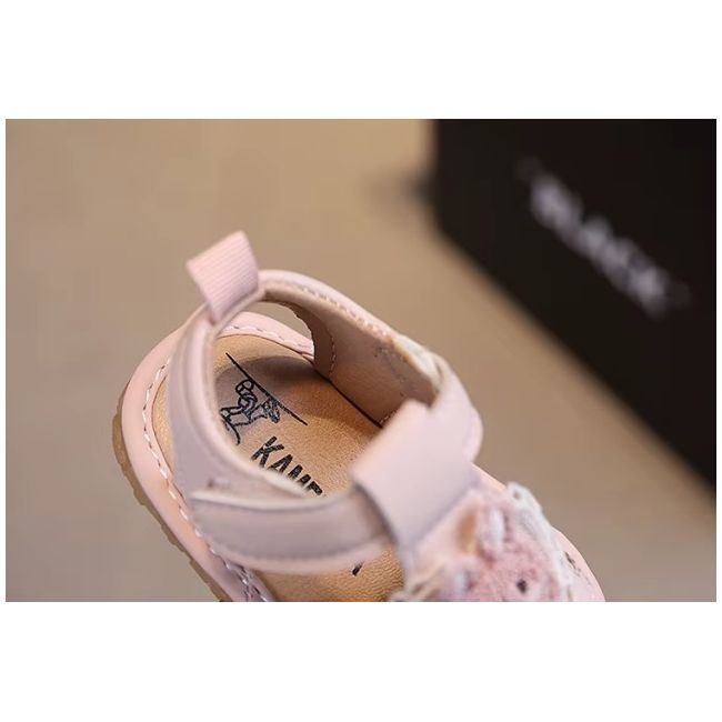 Sandalute roz pudra cu piuitoare - bunny mb2025su01-1-c