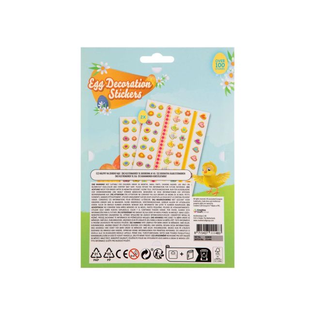 Set abtibilduri decorative oua paste - model 2