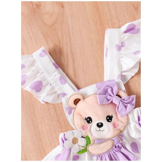 Set body lila si sarafan cu ursulet mdtu42-r2