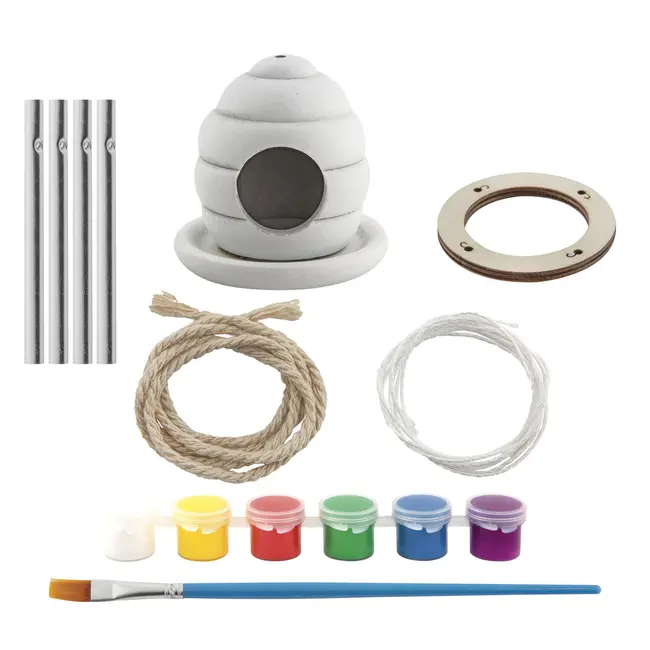 Set creativ - casuta pasarilor cu clopotel de vant