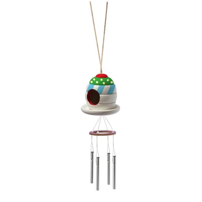 Set creativ - casuta pasarilor cu clopotel de vant