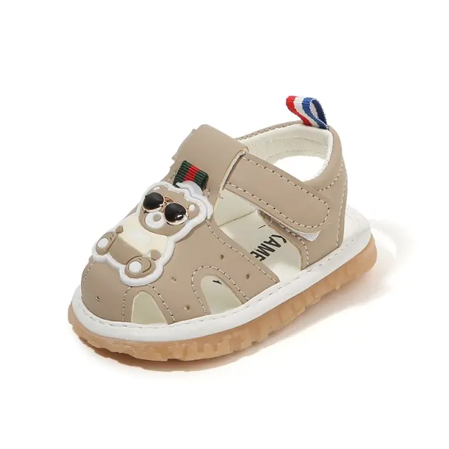 Sandalute crem cu piuitoare - cool bear mb2025su18-1-bo1