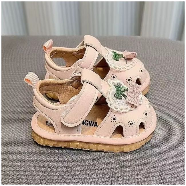 Sandalute roz pudra cu piuitoare - cirese md2025su02-1-c