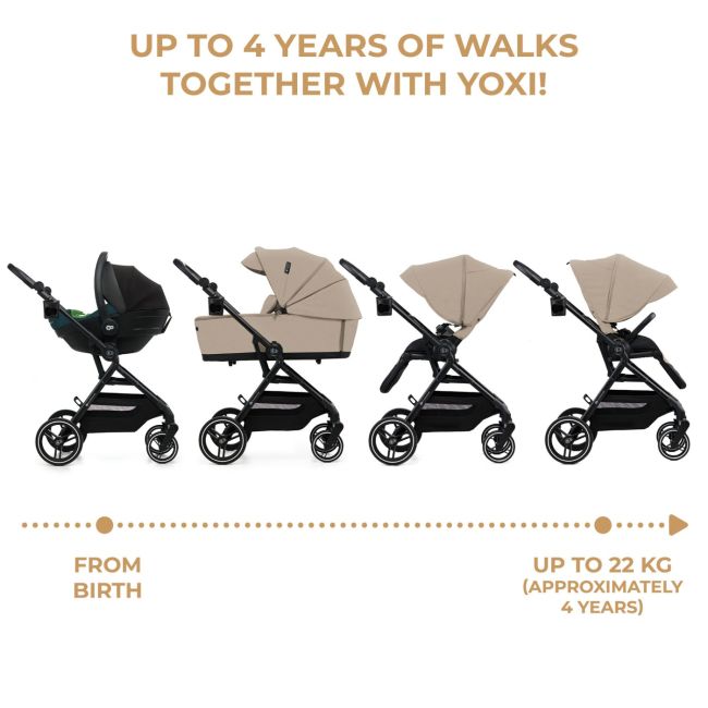CARUCIOR KINDERKRAFT YOXI 3IN1 (MINK PRO) BEJ NISIP VIVKSYOXI00BEG3000