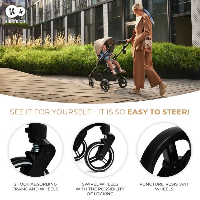 CARUCIOR KINDERKRAFT YOXI 3IN1 (MINK PRO) BEJ NISIP VIVKSYOXI00BEG3000