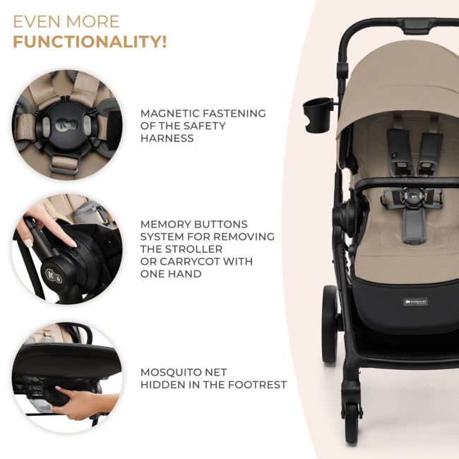 CARUCIOR KINDERKRAFT YOXI 3IN1 (MINK PRO) BEJ NISIP VIVKSYOXI00BEG3000