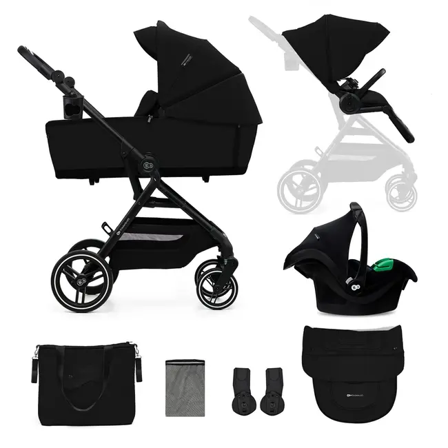 CARUCIOR KINDERKRAFT YOXI 3IN1 (MINK PRO) PURE BLACK VIVKSYOXI00BLK3000