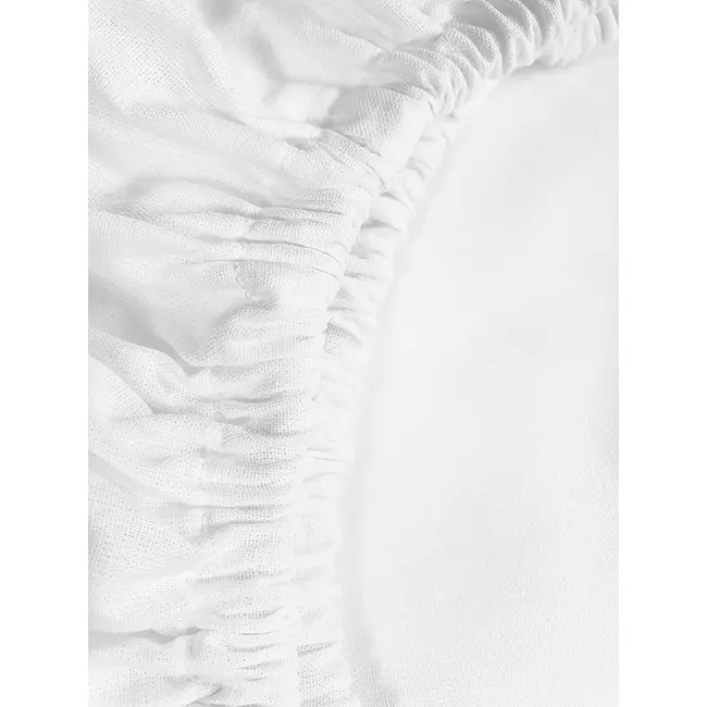 Cearceaf alb, cu elastic, din bumbac, 70x120 cm KDECE70120A