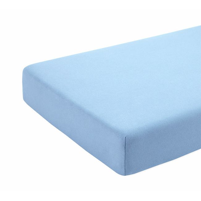 Cearceaf albastru, cu elastic, din bumbac, 60x120 cm KDECE120AB