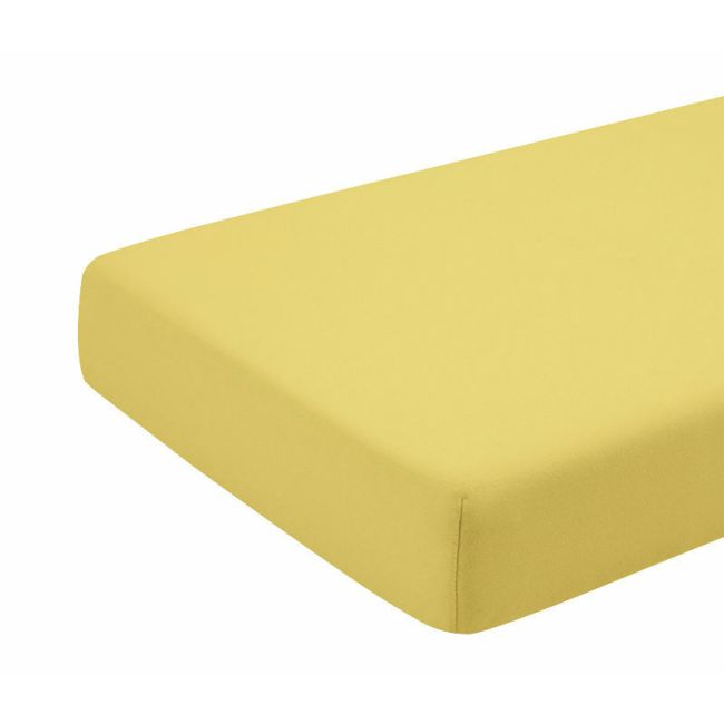 Cearceaf galben, cu elastic, din bumbac, 63x127 cm KDECE127G