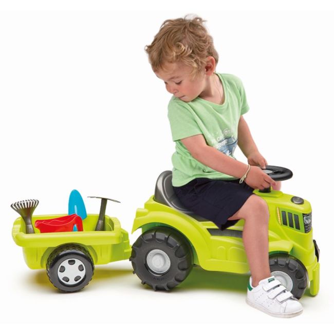 ECOIFFIER TRACTOR RIDE ON CU REMORCA 85CM VIV7600004359