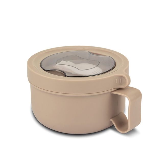 Recipient rotund pentru alimente din oțel inoxidabil "we care", bej, 850ml   smb10-262-032