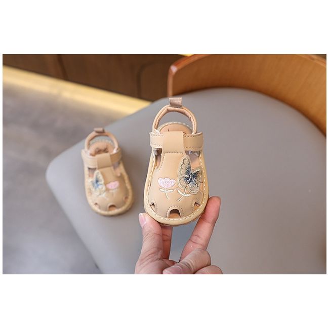 Sandalute crem cu piuitoare - fluturas md2025su12-1-sa47