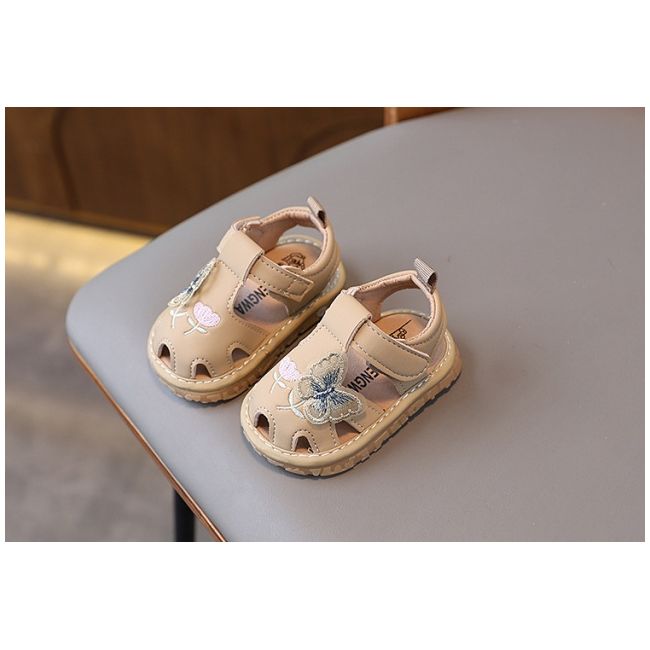 Sandalute crem cu piuitoare - fluturas md2025su12-1-sa47
