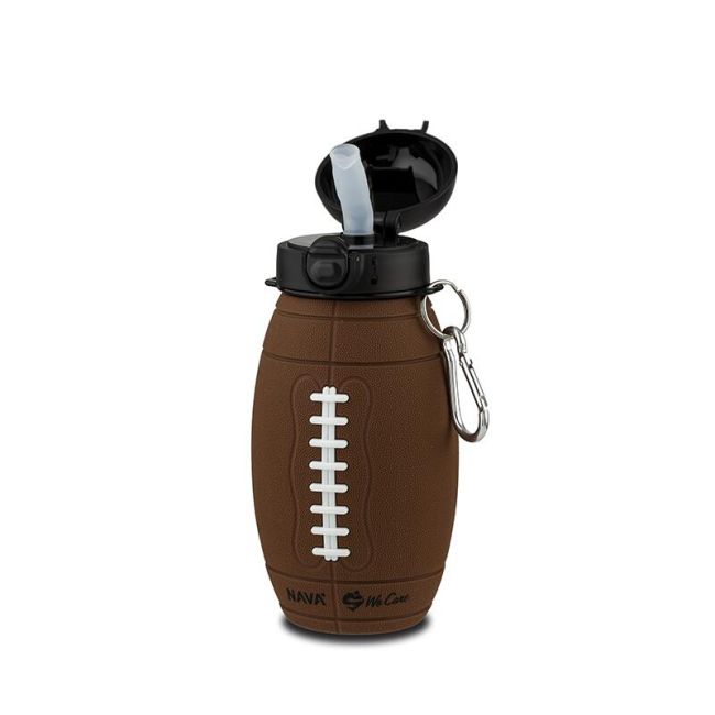 Sticla de apa din silicon, nava we care, 700 ml, minge rugby smb10-006-001