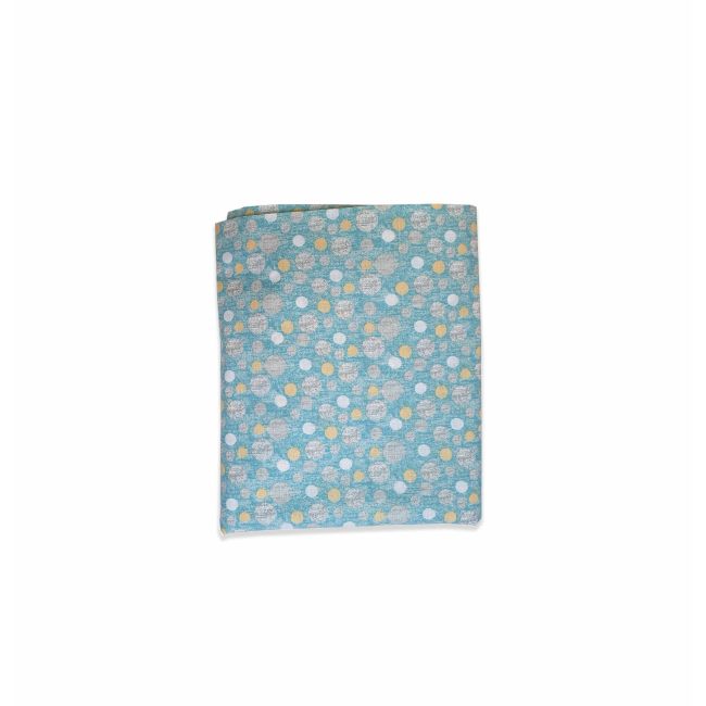 Cearceaf Bubble Blue, cu elastic, din bumbac, 52x95 cm KDECE5295BBLU