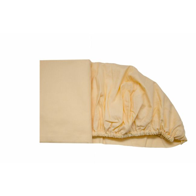 Cearceaf cappuccino, cu elastic, din bumbac, 60x120 cm KDECE60120CCPP