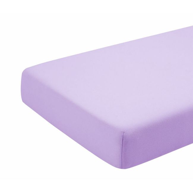 Cearceaf mov, cu elastic, din bumbac, 140x200 cm KDECE1402M