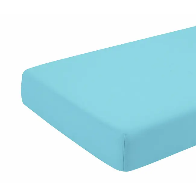 Cearceaf turcoaz, cu elastic, din bumbac, 100x200 cm KDECE1002T