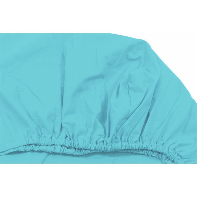 Cearceaf turcoaz, cu elastic, din bumbac, 60x107 cm KDECE60107T