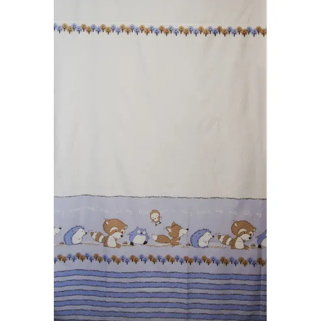 Lenjerie pat copii Odette Blue, din bumbac, 100x135 cm KDEHP100135HP4060ODTB