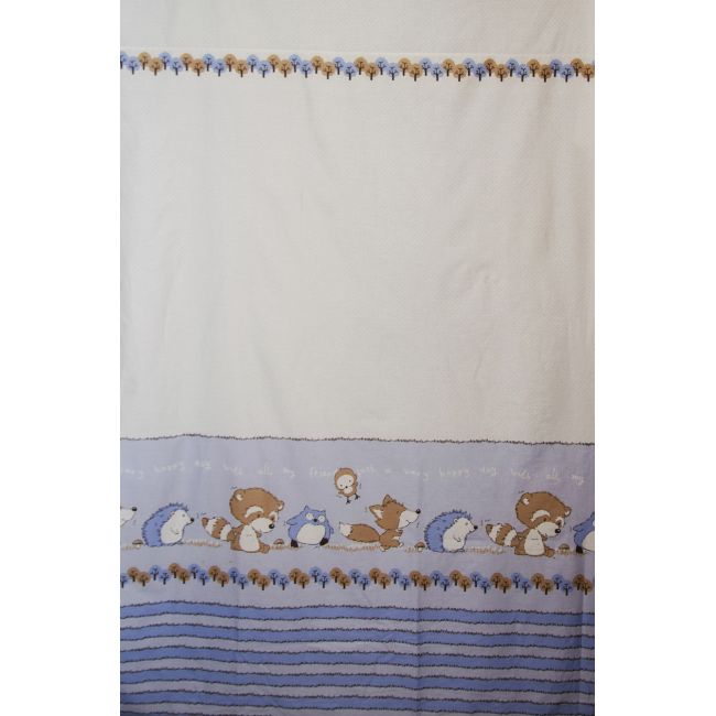 Lenjerie pat copii Odette Blue, din bumbac, 100x150 cm KDEHP100150HP4060ODTB