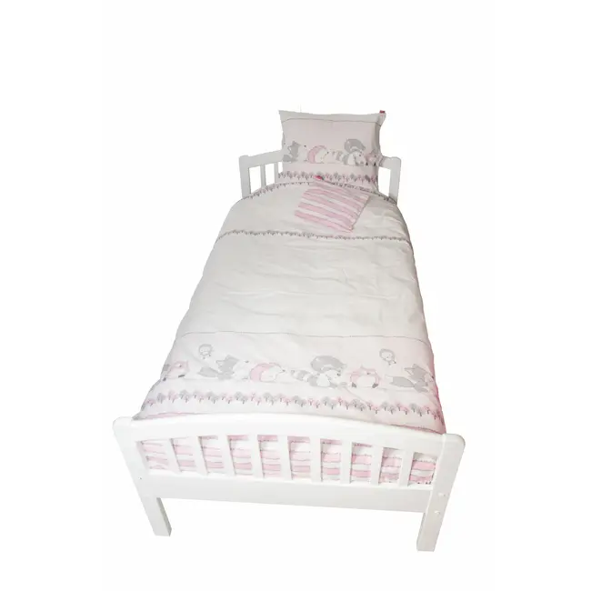 Lenjerie pat copii Odette Pink, din bumbac, 100x140 cm KDEHP100140HP4060ODTP
