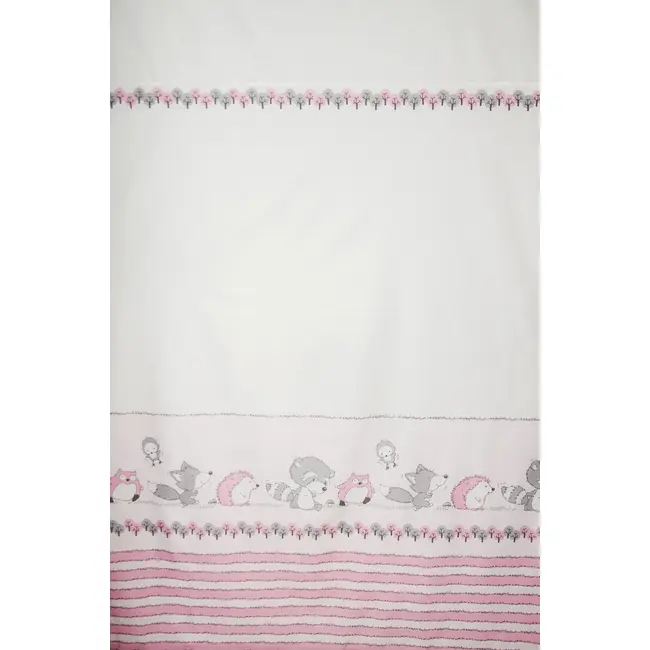 Lenjerie pat copii Odette Pink, din bumbac, 100x150 cm KDEHP100150HP4060ODTP