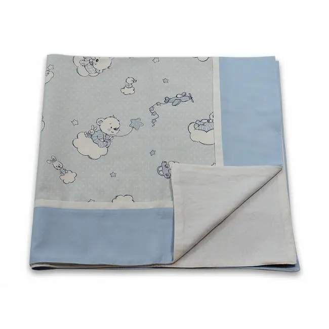 Paturica Ursuletul Martinica cu albastru, cu spate finet KDEPF80X80UMAB