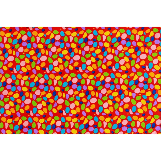 Protectie jumatate patut 60 x 120 cm Maruntei rosii cu galben fond crem KDE35NBMRC