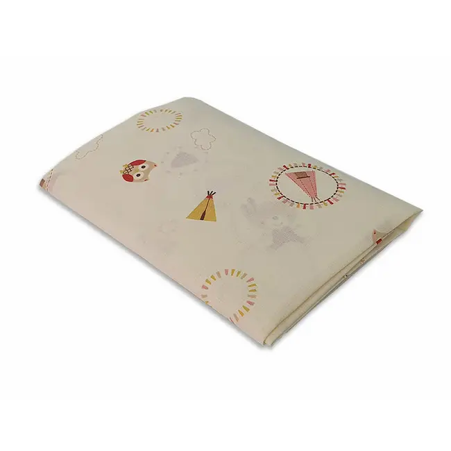 Set cearceafuri Mici indieni, cu elastic din bumbac, 70x120 cm KDECE270120MI