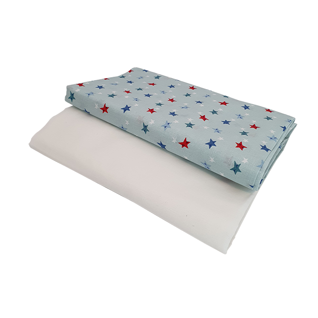 Set cearceafuri Stelute somnoroase, cu elastic, din bumbac, 63x127 cm KDECE263127SS