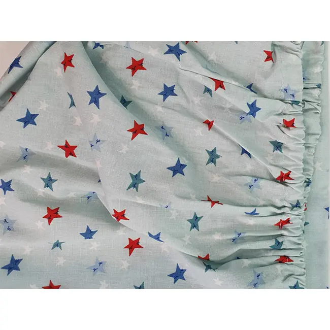 Set cearceafuri Stelute somnoroase, cu elastic, din bumbac, 70x140 cm KDECE270140SS