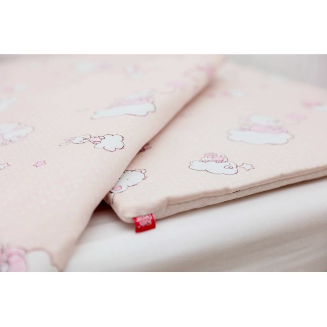 Lenjerie pat copii Ursuletul Martinica Roz, din bumbac, 52x95 cm, 75x100 cm set 3 piese KDELP375355295UMR